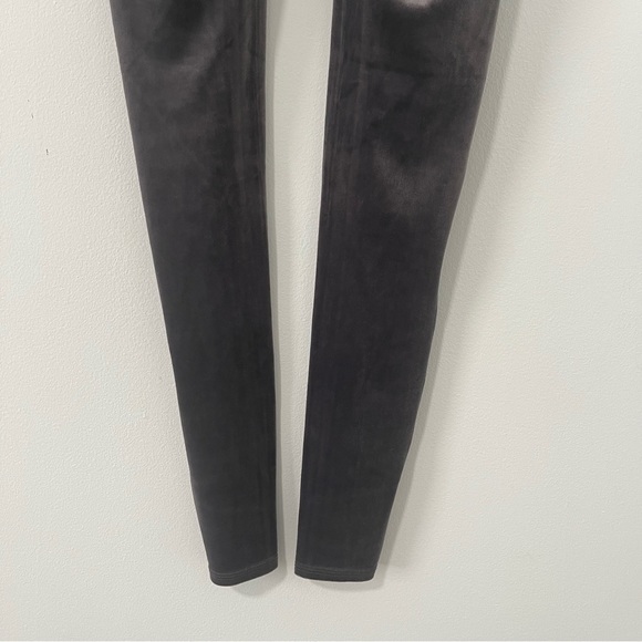 SPANX Grey Velvet Tummy Control High Waisted Tights Leggings Size M - Picture 6 of 11